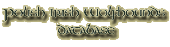 Pedigree database of Polish Irish Wolfhounds